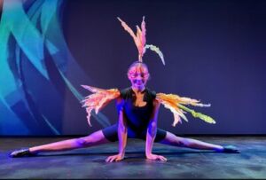 A Sydney Catholic Schools CaSPA student performing in the groundbreaking Triskelion Dance Wars film dance